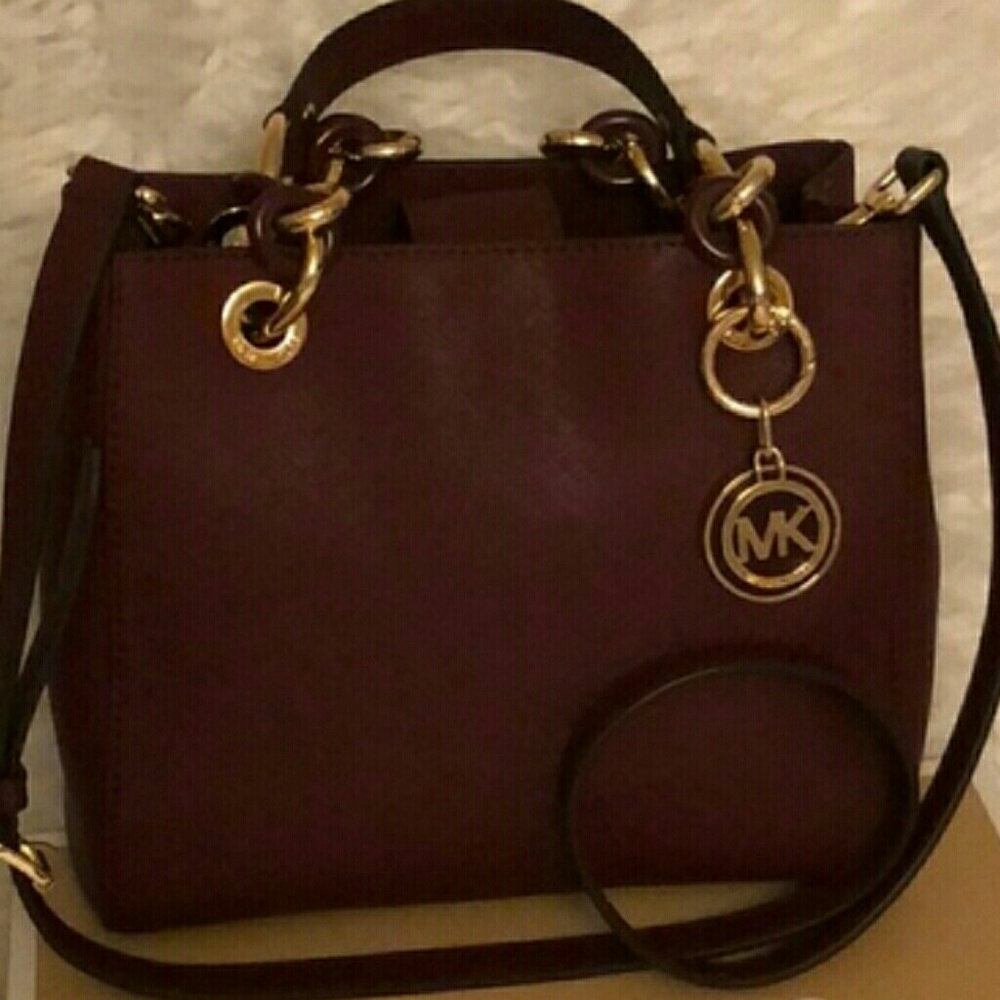 Maroon Michael Kors Bag